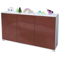Vladon SIDEBOARD Rova Bordeaux Hochglanz