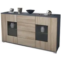 Vladon SIDEBOARD Grömitz Eiche sägerau