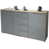 Vladon SIDEBOARD Linio Graphit Seidenmatt