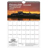 Seelenzauber GmbH Reisezauber Slowakei Planer DIN A4 Kalender für 2027 Bratislava Urlaub Ferien - Set-Inhalt: 1x Kalender 1x Weihnachtsanhänger 1x Grußanhänger (gesamt 3 Teile)