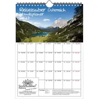 Seelenzauber GmbH Reisezauber Österreich Planer DIN A4 Kalender für 2027 Wien Reise Urlaub Berge- Geschenkset Inhalt: 1x Kalender, 1x Weihnachtsanhänger (insgesamt 2 Teile)