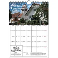 Seelenzauber GmbH Reisezauber Landleben Planer DIN A4 Kalender für 2027 Urlaub Landleben - Set-Inhalt: 1x Kalender 1x Weihnachtsanhänger 1x Grußanhänger (gesamt 3 Teile)