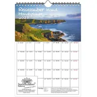 Seelenzauber GmbH Reisezauber Irland Planer DIN A4 Kalender für 2027 Dublin Stadt Reise Land Urlaub - Geschenkset Inhalt: 1x Kalender, 1x Weihnachtsanhänger (insgesamt 2 Teile)