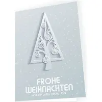 Seelenzauber GmbH Weihnachtskarte Weihnachtsbaum mit passendem Umschlag 10x Karte 10x Umschlag