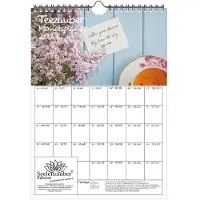 Seelenzauber GmbH Teezauber Planer DIN A4 Kalender für 2027 Tee - Geschenkset Inhalt: 1x Kalender, 1x Weihnachtsanhänger (insgesamt 2 Teile)