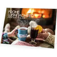Seelenzauber GmbH Weihnachtskarte Gemütlichkeit mit passendem Umschlag 10x Karte 10x Umschlag