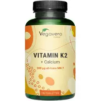 Vegavero Vitamin K2 + Calcium | 180 Tabletten | 200 µg MK-7 all-trans | vegan