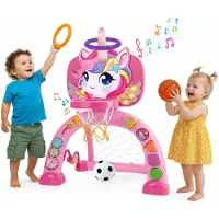 Lebula Multifunktionales Lerntor für Kinder 2-in-1 Einhorn