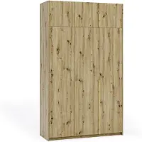 Margaret Hadas24 Kleiderschrank APOLLONIA I ohne Spiegel, Drehtürenschrank, moderner, Schrank, viel Stauraum150 x 250cm (artisan, goldene Griffe)