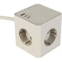 Momax Multistecker Mali Sandfarben mit 3 Steckdosen