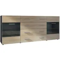 Vladon SIDEBOARD Carlos Eiche sägerau