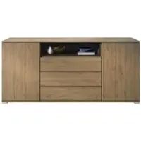 Vladon SIDEBOARD Skadu Schwarz matt