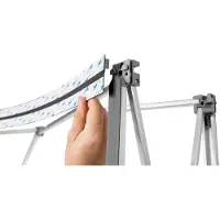 Lunardon Werbung Wand Magnetic Pop Up Standard - 3x3, gebogen, im Koffer