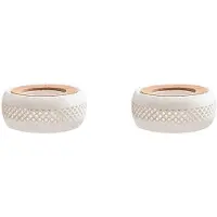 Melitt 2X Keramik Teekannen Wärmer, Teekannen Wärmer mit Kork Kissen, Perfekt für Glas Teekannen und Keramik Teekanne