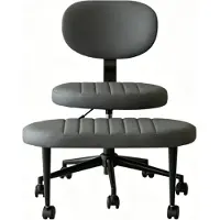 Muvano Drehstuhl Velvet Bürostuhl mit integrierter Fußstütze Memory Foam 360° drehbar ergonomischer Drehstuhl höhenverstellbar Home Office Design