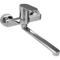 Aquanello Casa Einhebel-Küchenwandarmatur Chrom mit Auslauf 25 cm CR-1425-CS