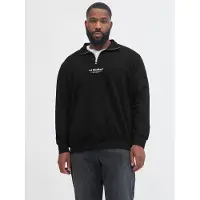 Jack & Jones Plus Size Gedruckt Sweatshirt Mit Halbem Reißverschluss
