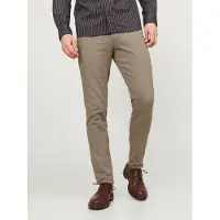 Jack & Jones Chinohose "JPSTMARCO mit schmalem Bein und pflegeleichtem Stoff" washed, modisch, schmal, Baumwollmischung