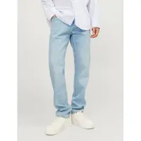Jack & Jones Tapered-fit-Jeans "JJIMIKE aus elastischem Material und Used-Waschung" Denim/Jeans, modisch, bequem, Baumwollmischung