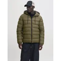 Jack & Jones 12285924_1927_XXL, Puffer, Uni, Erwachsener, Reißverschluss, Polyester, Grün