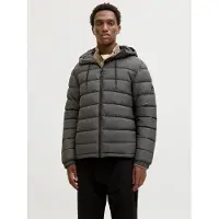 Jack & Jones 12285924_2042_M, Puffer, Uni, Erwachsener, Reißverschluss, Polyester, Grau