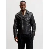 Jack & Jones Lederjacke in Black | Gr.: L
