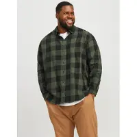 Jack & Jones Gingham Plus Size Langarmhemd