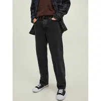 Jack & Jones Loose Fit Jeans Eddie, Farbe:Black Denim / Schwarz, Hosengröße:W31/L34