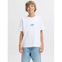 Jack & Jones T-Shirt - Noos - JjeSoho - Weiß m. Logo - - 12 Jahre (152) - T-Shirts