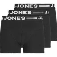Jack & Jones Boxershorts - Sense Trunks - 3er-Pack - Schwarz - - 10 Jahre (140) - Boxershorts