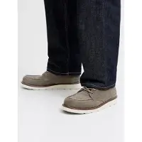 Jack & Jones 12277561_2262_44, Stiefel, Grau, Rundzeh, Schnürverschluss, Gummi, Mikrofaser