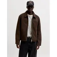 Jack & Jones Jacke aus Wildleder in Chocolate Brown | Gr.: XS