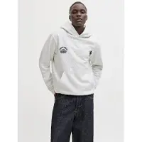 Jack & Jones Kapuzenpullover in White Melange | Gr.: XL