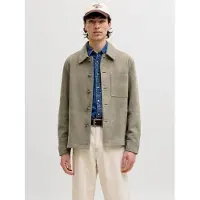 Jack & Jones Jacke aus Wildleder in Smokey Olive | Gr.: XL