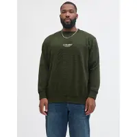 Jack & Jones Sweatshirt "JJESOHO SWEAT CREW NECK NOOS PLS", Baumwollmischung, regular fit