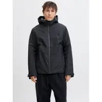 Jack & Jones 12278762_2161_L, Feldjacke, Uni, Erwachsener, Reißverschluss, Polyester, Schwarz