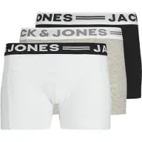 Jack & Jones JACK&JONES Jungen Boxershorts, 3er Pack - SENSE TRUNKS, Baumwoll-Stretch, Logobund