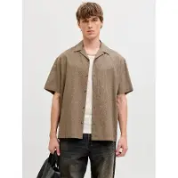 Jack & Jones Hemd Summer 12289191 Braun Relaxed Fit
