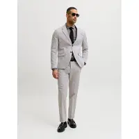 Jack & Jones Einreihiger Blazer und Hose in Light Grey Melange | Gr.: 52