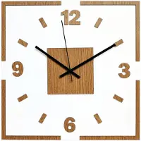 Sentop Quadratische 3D-Wanduhr | LONDON Schwarze Hände 30 cm