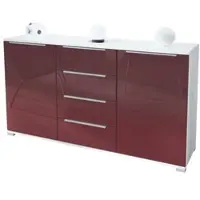 Vladon SIDEBOARD Linio Bordeaux Hochglanz