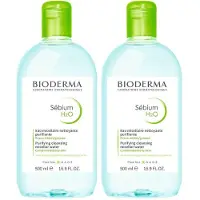 Bioderma Sébium H2O sanft klärendes Mizellenreinigungswasser x2 2x500 ml Lösung