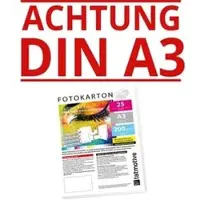 TATMOTIVE Fotopapier Fotokarton FA3200M25, für Farblaser, A3, 200 g/m2, beidseitig bedruckbar, matt, 25 Blatt