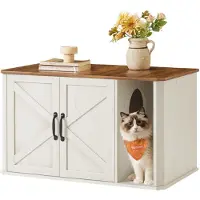 Feandrea Katzenhaus mit integriertem Katzenklo-Schrank