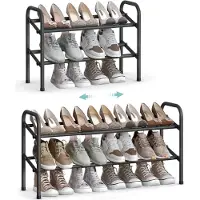 Songmics Schuhregal mit 2 Ebenen