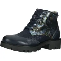 LAURA VITA Schnürstiefelette "Stiefelette Leder/Textil"