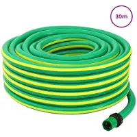 vidaXL Gartenschlauch 5-lagig Grün und Gelb 12 mm 30 m PVC
