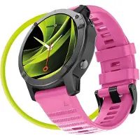 Mobile Origin Easy Strap Silicone Watch 22mm Pink