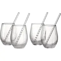 Ritzenhoff & Breker Gläser-Set "Spritz, Longdrinkglas" inkl. Glas-Trinkhalme, 590 ml, spülmaschinenfest