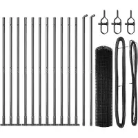 vidaXL Euro-Zaun mit Betonsockel 25 x 1,2 m PVC-beschichteter Stahl